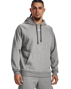 UA Rival Fleece Hoodie Castlerock Light Heather