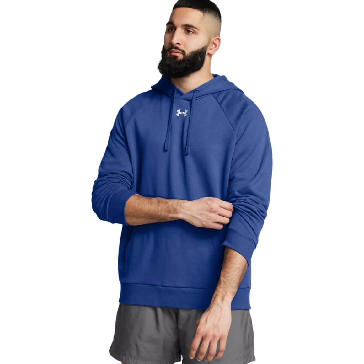 UA Rival Fleece Hoodie Tech Blue
