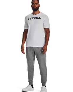 UA Rival Fleece Joggers Castlerock Light Heather