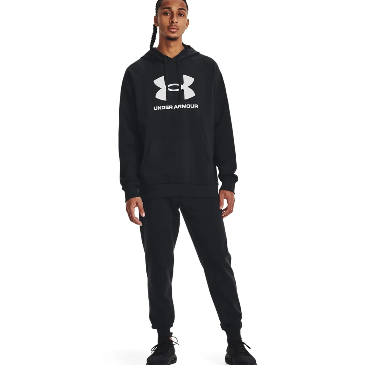 UA Rival Fleece Logo Hoodie Black