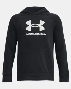 UA Rival Fleece Logo Hoodie Black