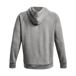 UA Rival Fleece Logo Hoodie Castlerock Light Heather