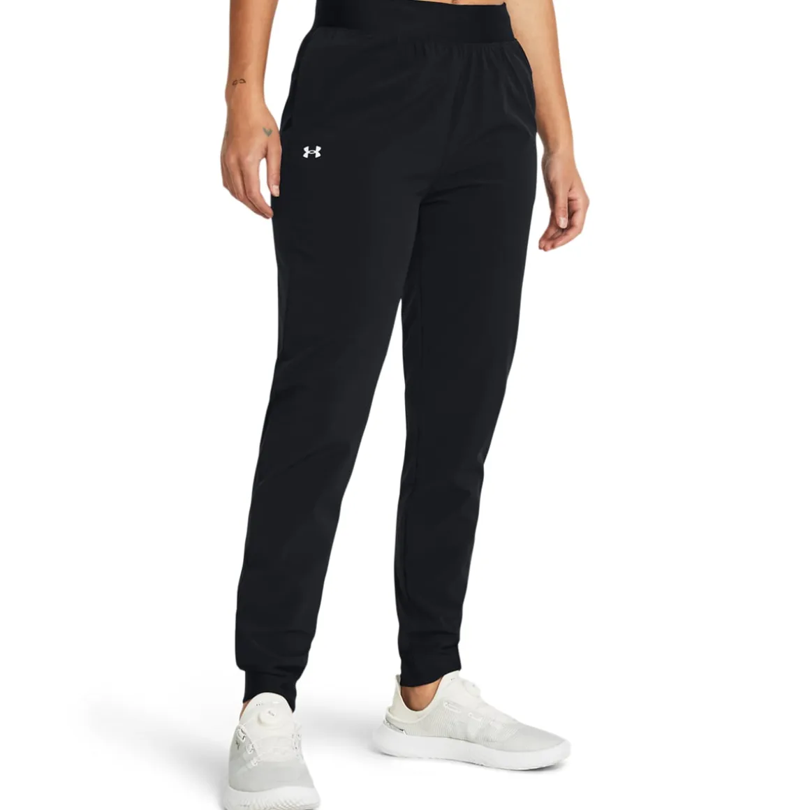 UA Rival Hi Rise Woven Pant Black