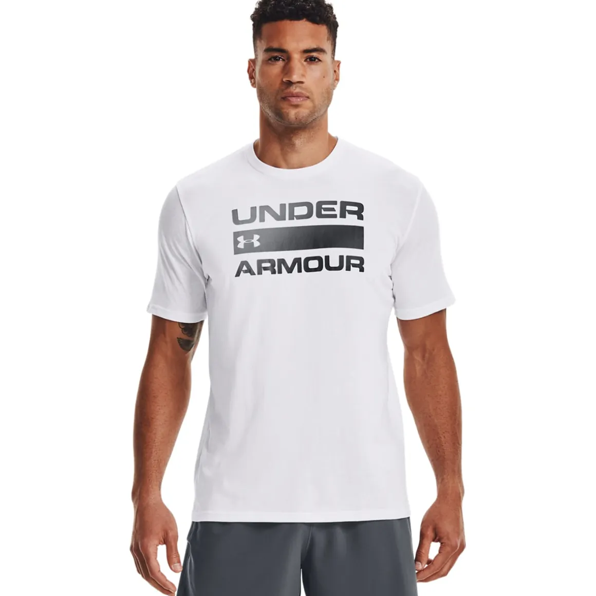 UA Team Issue Wordmark SS White