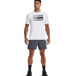 UA Team Issue Wordmark SS White