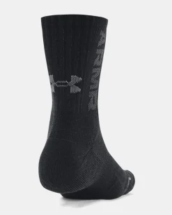 UA UA 3-Maker 3pk Mid-Crew Black