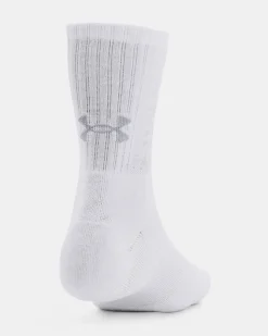 UA UA 3-Maker 3pk Mid-Crew White