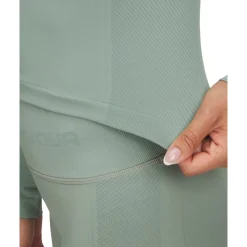 UA Vanish Seamless LS Silica Green