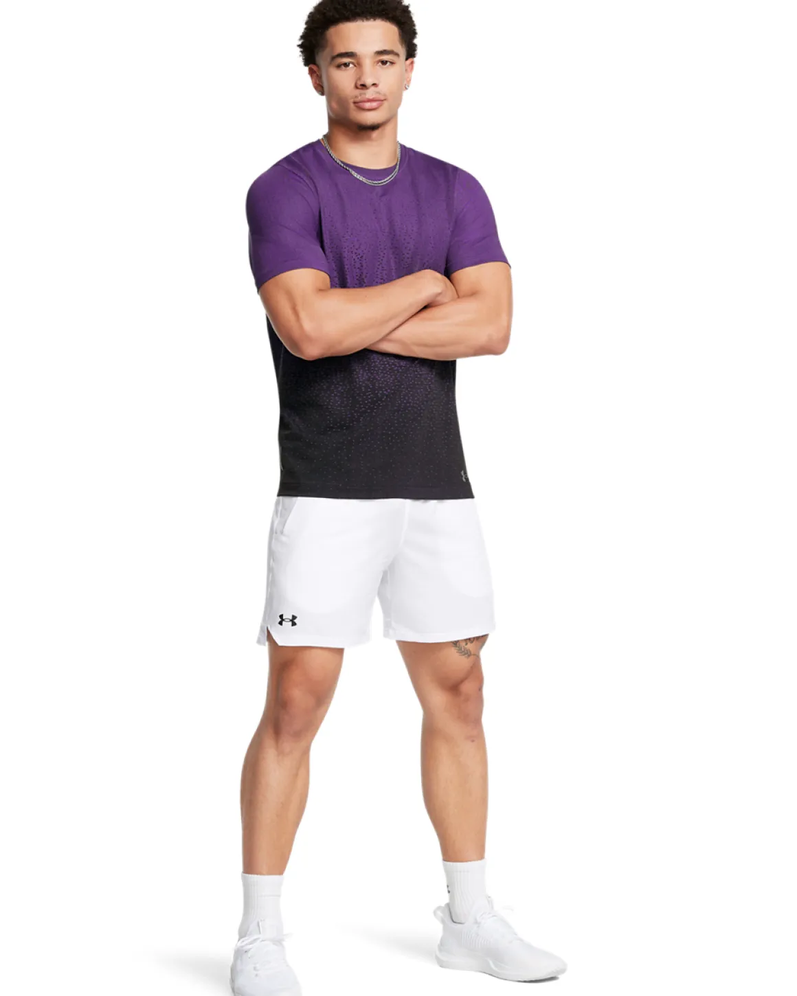 UA Vanish Woven 6″ Shorts White