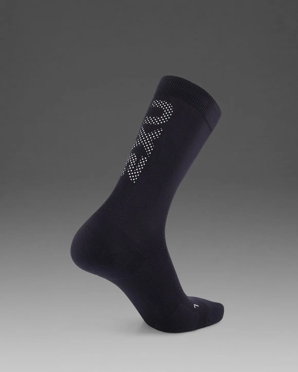 Vectr Reflective Crew Socks Black/Silver Reflective