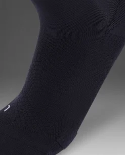 Vectr Reflective Crew Socks Black/Silver Reflective