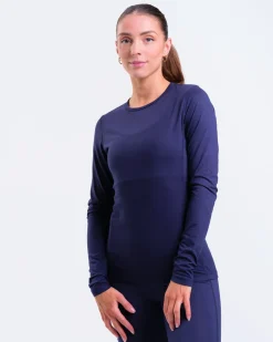 Versatile Synthetic Baselayer LS Blue Navy