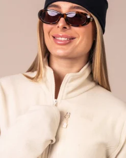 Versatile 1/2 Zip Polar Fleece Beige Oat