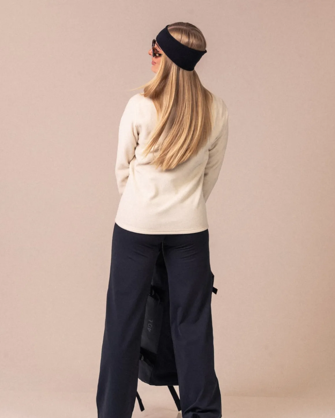 Versatile 1/2 Zip Polar Fleece Beige Oat