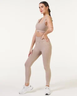 Wave Seamless Tights Beige Sandwash