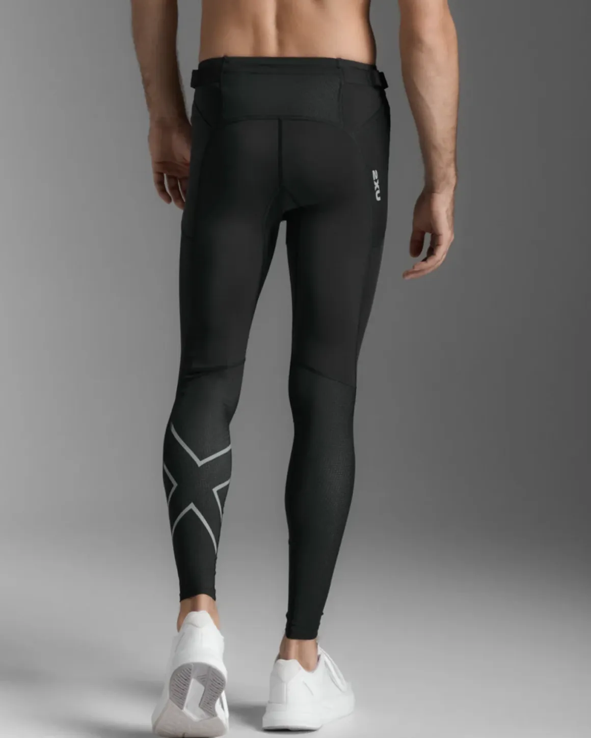 2XU Aero Mesh Comp Tights Black/Silver Reflective