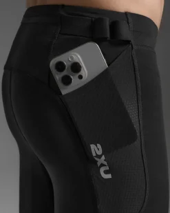 2XU Aero Mesh Comp Tights Black/Silver Reflective