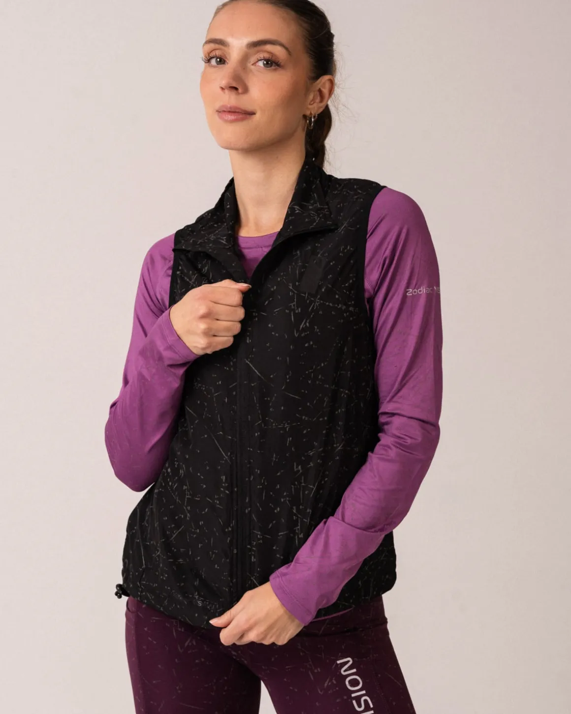 Zodiac reflective Tights + LS + Vest Optic Stardust SET